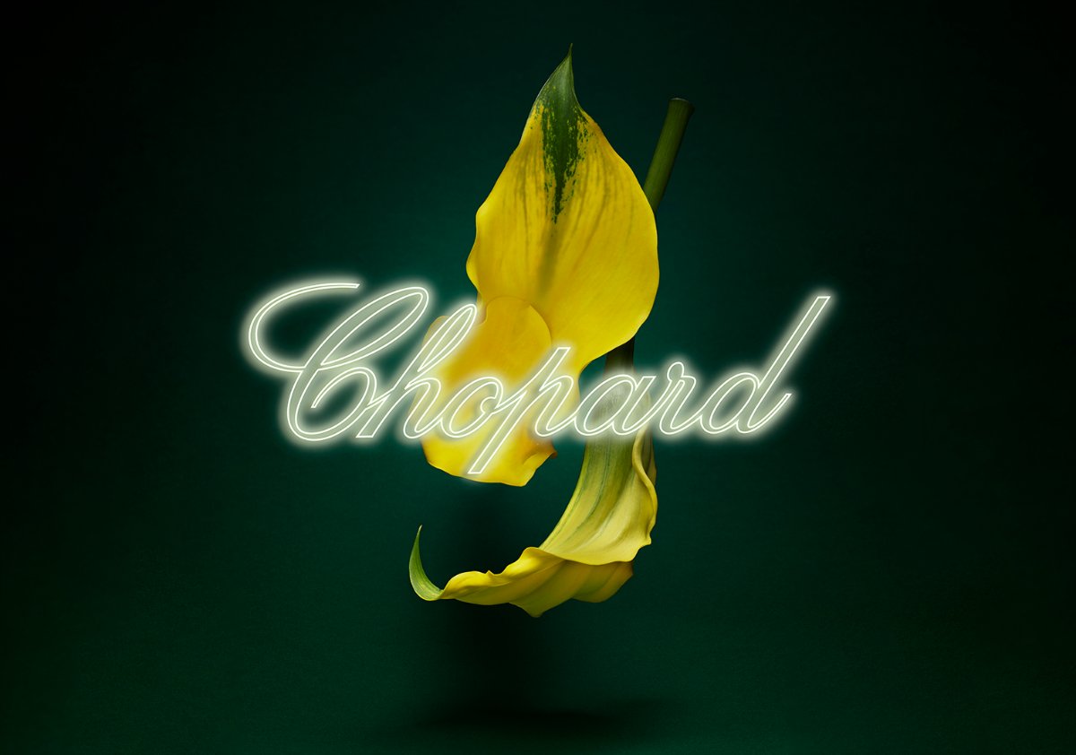 Chopard neon flowers