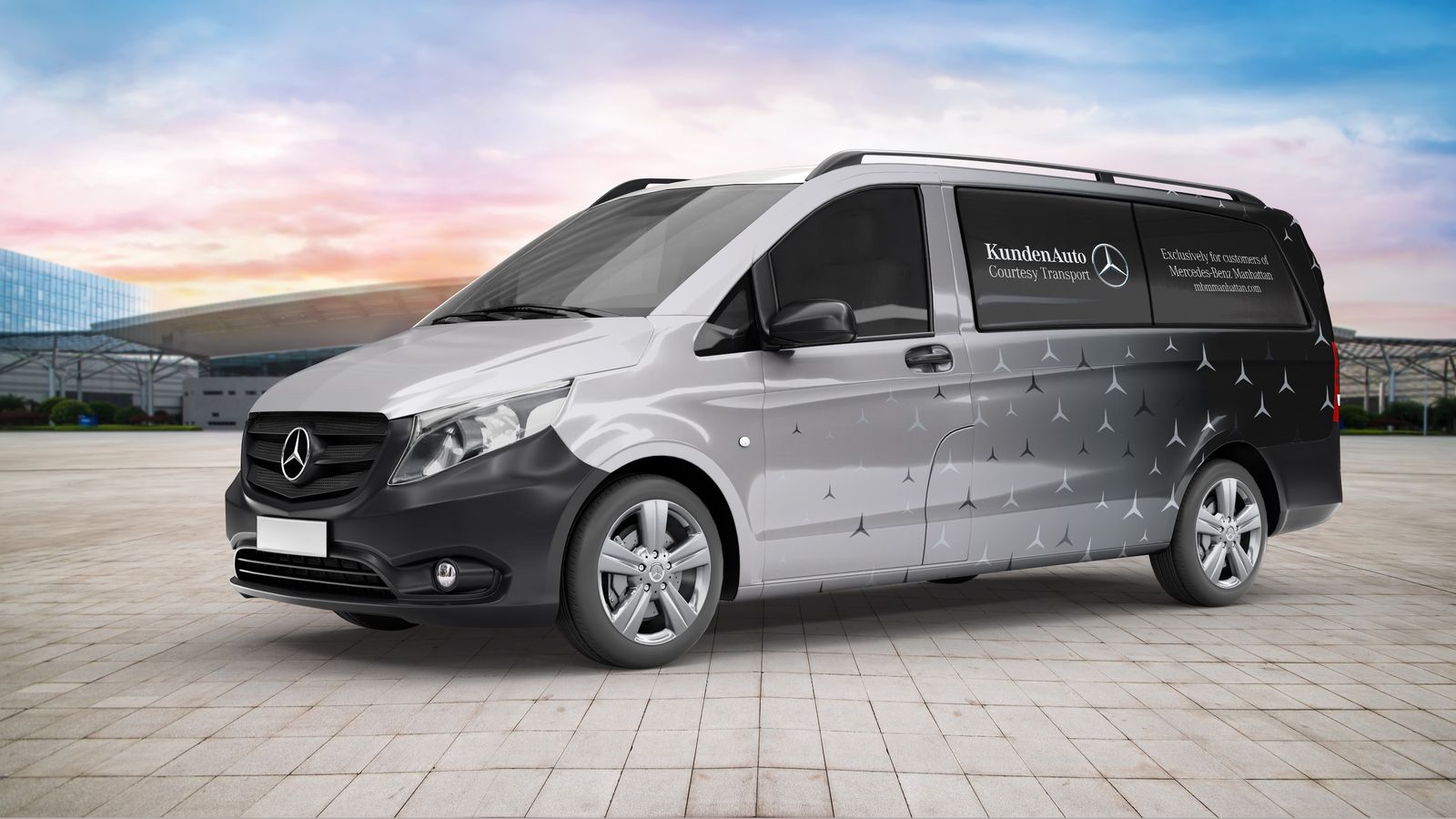 Mercedes van wrap design